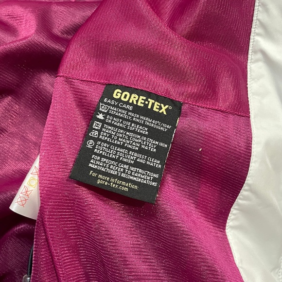 Sunice Hurricane Waterproof Gore-tex Pink Rain Jacket Sz L - Picture 15 of 15